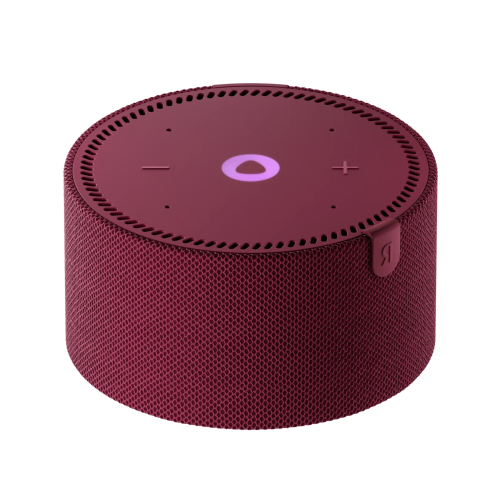 Фото Умная колонка Яндекс Станция Мини без часов, Красный гранат Фото Умная колонка Яндекс Станция Мини без часов, Красный гранат